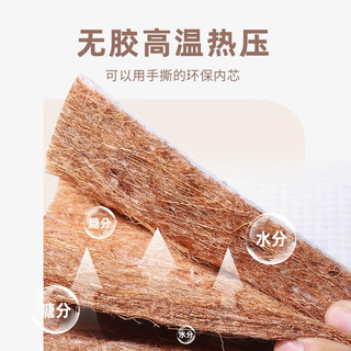 能见度硬床垫 偏硬护脊椎椰棕垫家用环保棕垫加硬棕榈垫软床垫 厚4cm=抑菌面料+3cm 900mm*1900mm