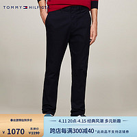 TOMMY HILFIGER【斜纹微弹】24春夏男经典一字袋绣标合身休闲裤35152 藏青色DW5 31