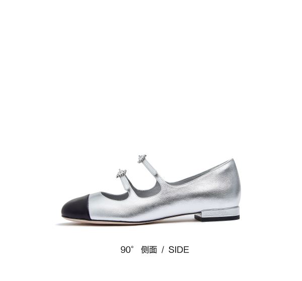 思加图秋季doris小香风玛丽珍鞋单鞋女鞋eqh01cq3 暗夜黑 39