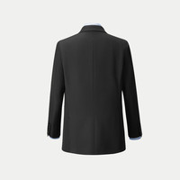 HLA海澜之家西服套装女24春秋商务通勤西装女装HTXAW3W300A 黑色Y1 155/80A S85-100斤