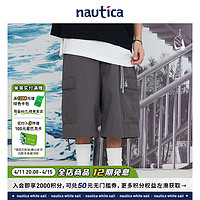 nautica white sail nautica Japan 日系无性别廓形工装休闲短裤BW2228