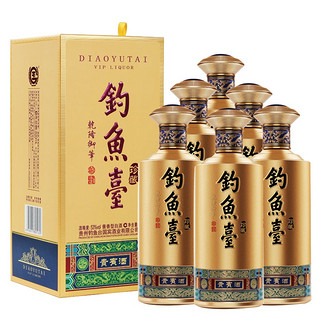 钓鱼台 贵宾酒（珍藏版）酱香型白酒 53度 500ml*6瓶 整箱装