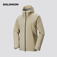 salomon 萨洛蒙 男款 户外运动防泼水透气夹克外套 OUTERPATH 2.5L WP JKT 胡椒白 C22117 L