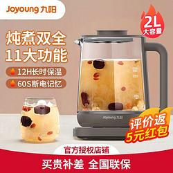 Joyoung 九阳 大容量2L升养生壶家用煮茶壶开水煲电热水壶花茶壶K20-D88