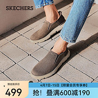 斯凯奇（Skechers）夏季闪穿鞋Silp ins一脚蹬健步鞋男鞋休闲鞋轻便网布鞋205140 棕色/BRN 39.5