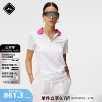 J.Lindeberg 金林德伯格 春夏透撞色潮流时尚GOLFpolo衫女52423Z037 K00白 K00白 165/84A(M)