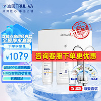 TRULIVA 沁园 厨下式家用台下净水器 低废水 反渗透RO膜过滤直饮机 KRT3820 双出水设计