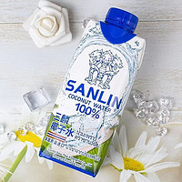 百亿补贴：SANLIN 三麟 泰国三麟100%椰子水天然电解质NFC椰青果汁330m*6瓶