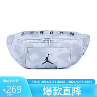 NIKE 耐克 单肩包/斜挎包男女腰包胸包JORDAN休闲包DN2664-043幻觉蓝中