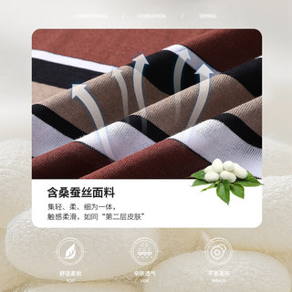 老爷车（LAOYECHE）爸爸短袖T恤男中老年人衣服男装休闲衫实用送父亲含桑蚕丝 蓝色 165