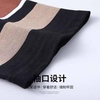 老爷车（LAOYECHE）爸爸短袖T恤男中老年人衣服男装休闲衫实用送父亲含桑蚕丝 蓝色 165