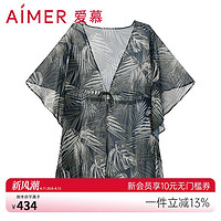 Aimer 爱慕 外穿棕榈格调轻薄印花沙滩女士外披AM608061