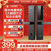 Haier 海尔 指纹锁智能门锁密码锁家用智能门锁防盗电子门锁17/15系