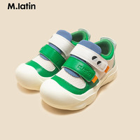 M.Latin/马拉丁童装儿童休闲鞋24春男小童超纤莱卡板鞋 森林绿 24