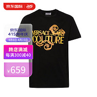 VERSACE 范思哲 男士T恤圆领短袖上衣 76GAHG00CJ00G G89 L