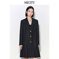 百亿补贴：MECITY 女士春季新款绵羊毛时尚修身西装英伦风西服裙女536913