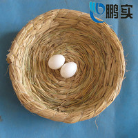 鹏实鸽子草窝蒲草棉绳窝结实耐用好打理元宝鸽子窝垫鸽子鸽窝 平底草窝1