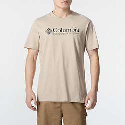 Columbia 哥伦比亚 2024款户外圆领短袖男装上衣休闲舒适透气运动T恤