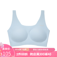 like uu ubras旗下少女文胸内衣女童发育期文胸舒弹5A抗菌卡通小背心 唐老鸭晴蓝色 均码适合145-165cm 70-100斤