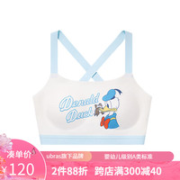like uu ubras旗下少女体育课运动文胸女童发育期水滴美背儿童背心5A抗菌 唐老鸭晴蓝色 plus适合150-170cm 100-130斤