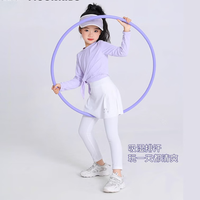 艾卡诺 I.KARNOW女童运动速干衣套装训练服薄2024两件套儿童夏季瑜伽跑步裤裙 两件套【19543短袖+2167裤裙】 120cm