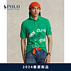 Polo Ralph Lauren 拉夫劳伦 男装 24春Peace Climb Love经典版棉Polo衫RL18051 300-绿色 XS