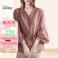 迪菲丽格法式灯笼袖衬衫女春夏季2024年宽松气质减龄洋气上衣 图片色 XXXL(图片色4月26日前发货)