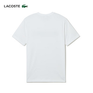 LACOSTE法国鳄鱼男女同款24夏季时尚百搭短袖T恤TH0134 001/白色 XL /185