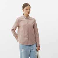 限尺码：Marisfrolg 玛丝菲尔 羊毛色织条纹设计简约长袖衬衫