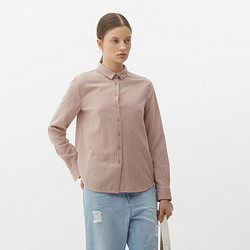 Marisfrolg 玛丝菲尔 羊毛色织条纹设计简约长袖衬衫