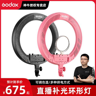 Godox 神牛 led补光灯LR160外拍环形灯美颜柔光摄影纹绣化妆主播打光直播