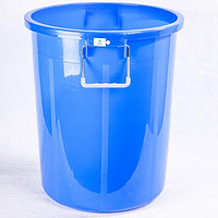 莱羽炫加厚塑料水桶蓝色280L 工业储水化工胶桶厨房大号垃圾桶 不带盖