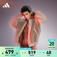 adidas 阿迪达斯 男子防风舒适保暖户外休闲日常简约运动棉服 IL8918 L