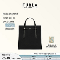 FURLA 芙拉 MAN GIOVE牛皮大号男士手提包 黑色