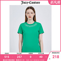 Juicy Couture 橘滋 短袖T恤女夏季新款时尚半袖上衣薄款宽松夏装甜