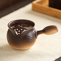 金镶玉 围炉煮茶罐罐茶粗陶煮奶茶壶明火陶瓷壶功夫茶具配件电陶炉煮茶器 北斗粗陶侧把煮茶壶