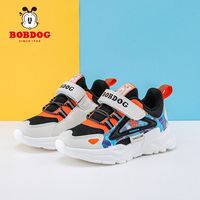 BoBDoG巴布豆童鞋男童鞋子春秋款女孩时尚防滑耐磨跑鞋运动鞋