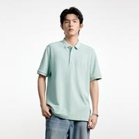男装春夏舒适纯棉修身刺绣休闲男式Polo衫