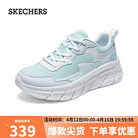 斯凯奇（Skechers）女士绑带休闲鞋117387 浅蓝色/多彩色/LBMT 39.5 