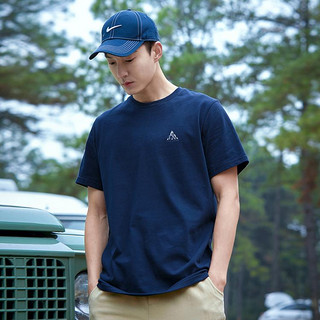 Pioneer Camp 拓路者 纯棉夏季印花短T男士穿搭简约运动个性T恤衫圆领休闲上衣