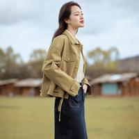 轻户外外套女士2024春季宽松小个子休闲薄款短夹克上衣