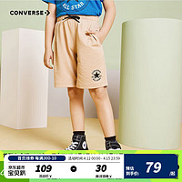 CONVERSE 匡威 儿童装男童裤子夏季新款纯棉运动短裤外穿星标宽松工装裤子 游猎色 140cm/S