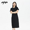 MJstyle23年短袖连衣裙女秋季简约气质舒适通勤经典时尚