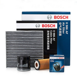 博世（BOSCH）滤清器三滤套装机油滤芯汽车空调滤芯+空气滤芯适用于大众 朗逸 13-17款 1.6L