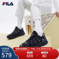 FILA 斐乐TREK满天星老爹鞋男鞋休闲鞋时尚复古运动鞋跑鞋 F12M211129FCB-鱼子灰/黑 39