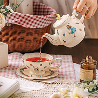 摩登主妇爱丽丝茶壶女生闺蜜新婚物乔迁下午茶茶具套装 爱丽丝与兔子杯碟礼盒-含手提袋
