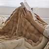 多喜爱仿兔毛绒毛毯秋冬加厚珊瑚绒毛毯被子办公室午睡沙发盖腿毯