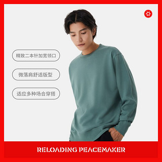 百亿补贴：RELOADING PEACEMAKER 重新加载 基本款圆领卫衣无Logo宽松日系休闲运动打底衫纯色春秋