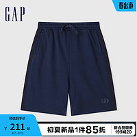 Gap男装2024夏季撞色拼接抽绳短裤宽松百搭运动休闲裤465590 海军蓝 165/76A(S)亚洲尺码