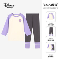 Disney baby迪士尼童装女童套装儿童T恤裤子中小童春装衣服 白色 140